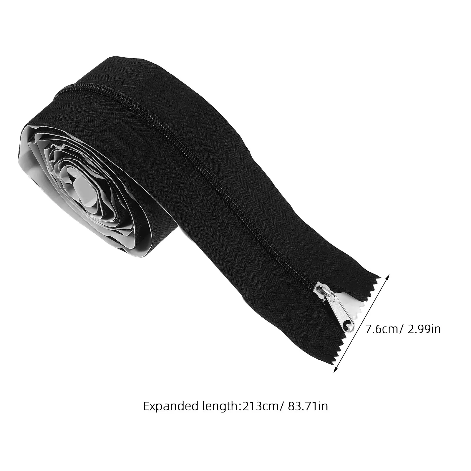 Heavy Duty Greenhouse Zipper Door 7Ft X 3In Double Sided Peel Stick Self Adhesive Construction Dust Barrier Tarp