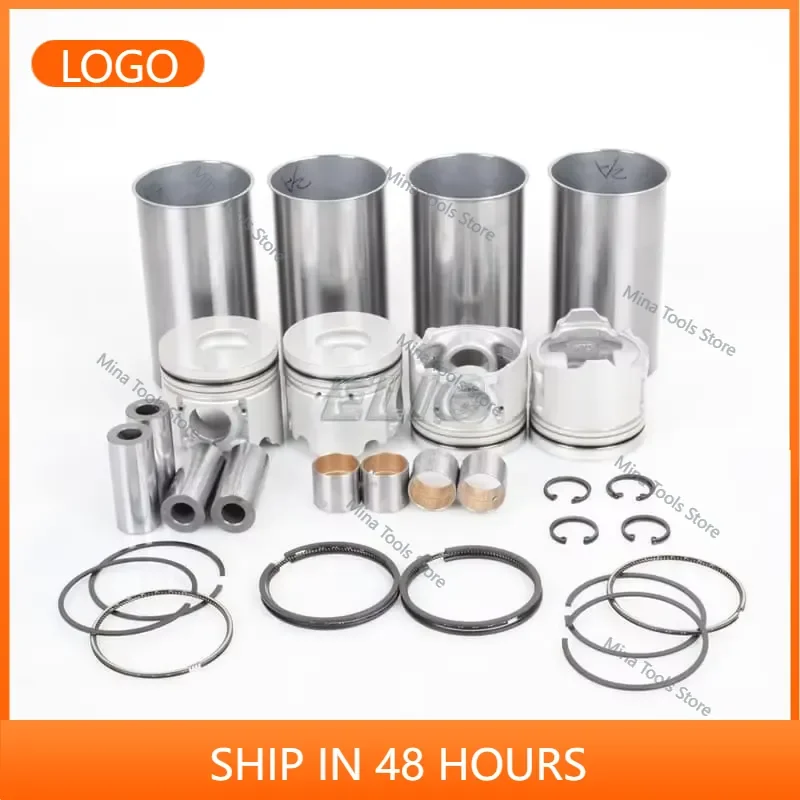 Excavator Parts Overhaul Rebuild Kit 6UZ1 4HF1 4BD1 4BE1 4DA1 4JX1 4BG1 4JH1 4JG2 4JA1 Engine Cylinder Liner Kit