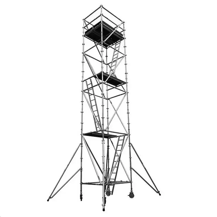 Juego de torre de andamios para construcción eléctrica, set de andamios de 9M y 10M, galvanizado, gran oferta, precio barato