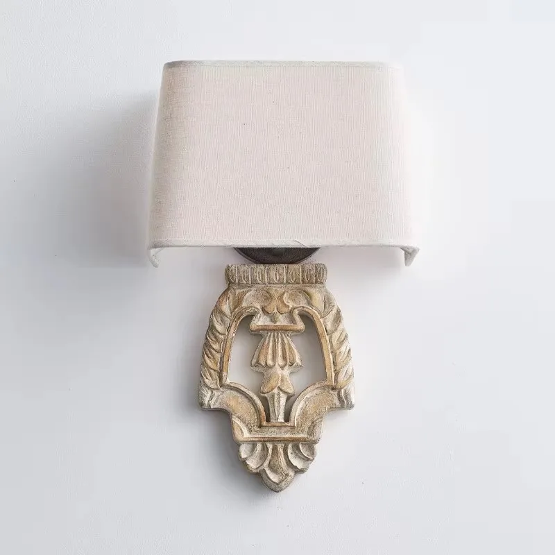 Retro resin wall lamp, suitable for master bedrooms, hotel guest rooms and living rooms