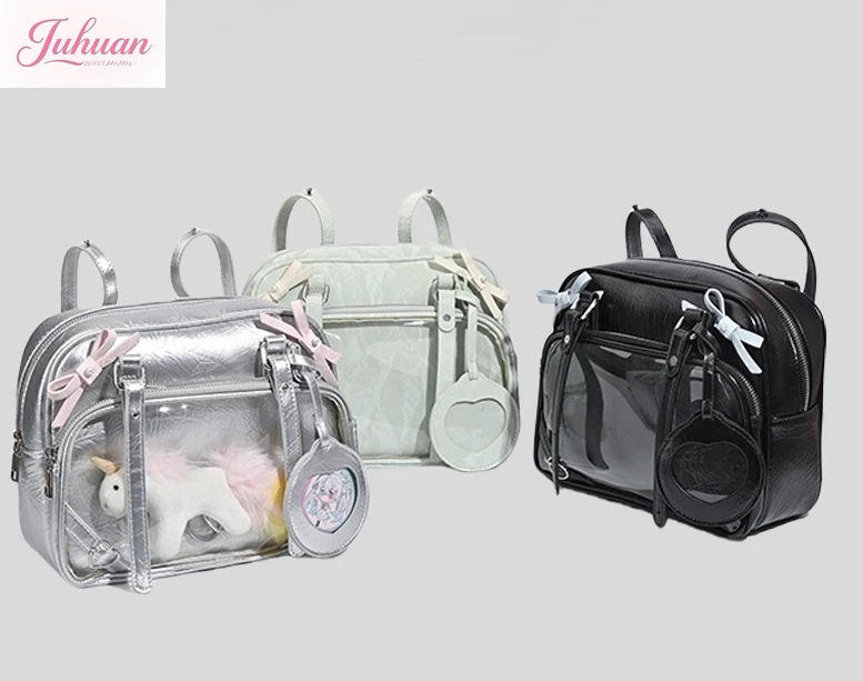 

Japanese Silver Ltabag Backpack Small Food 15cm Baby Bag Student Second-dimensional Messenger Bag College Wind Schoolbag Female