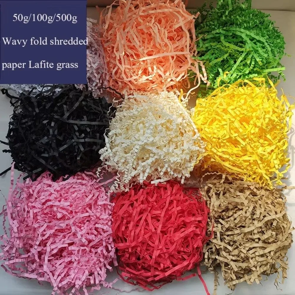 20/100g/Bolsa de Papel Rafia Ondulado Triturado, Relleno de Embalaje, Relleno Colorido para Cestas de Pascua, Confeti, DIY para Bodas y Fiestas