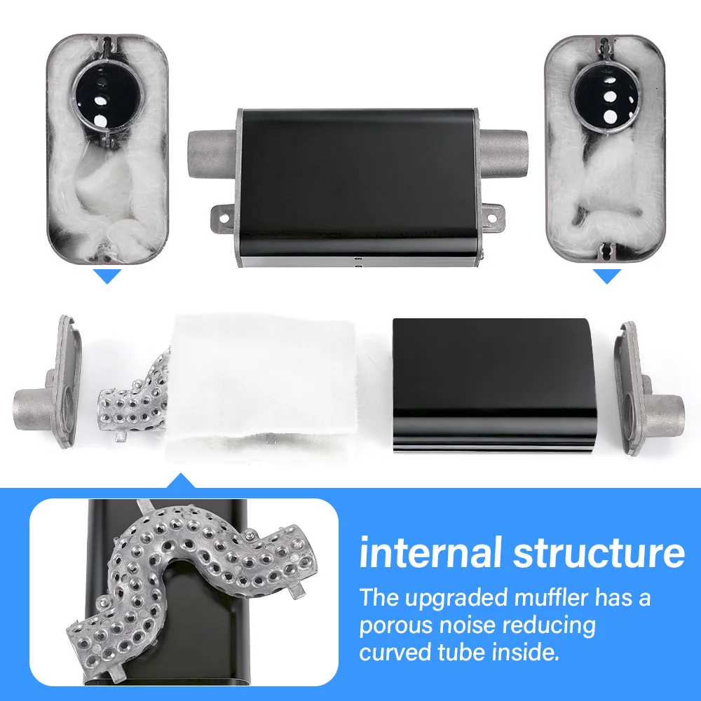 

24mm Muffler S Curved Black Air Diesel Parking Heater Exhaust Pipe Aluminum Alloy Small Medium Large For Car Truck Camper