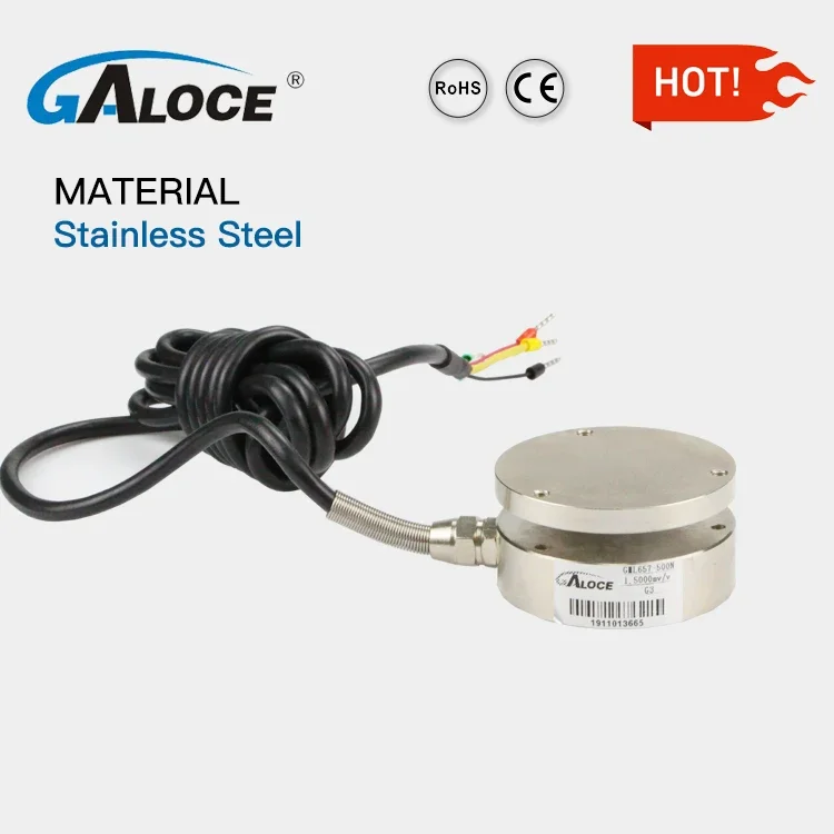 GML657 IP67 Miniature Flat Membrane Box Load Cell 300kg 500kg