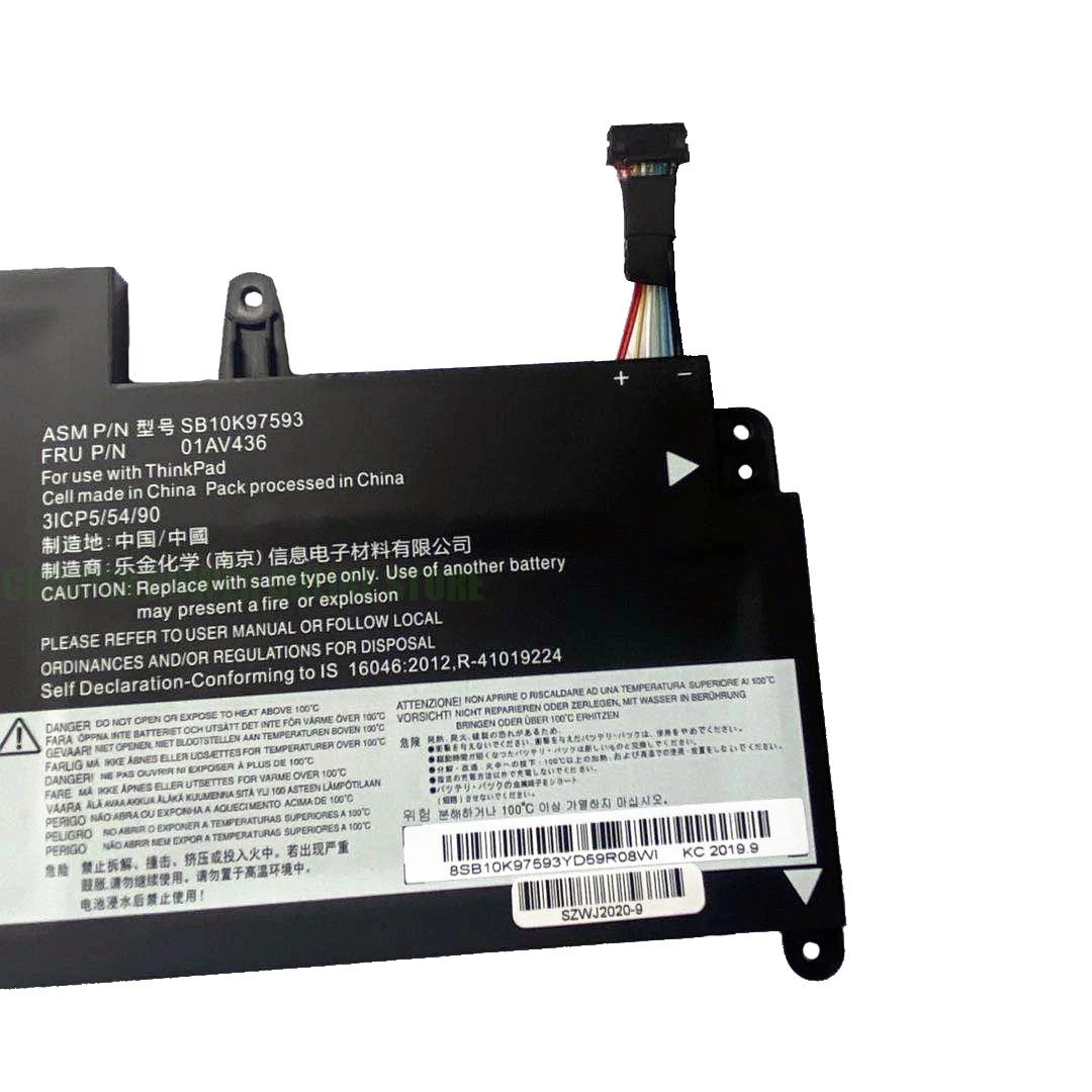 Laptop Battery SB10K97592/4 SB10J78997/8/9 42Wh For Chromebook S2 13 20GL 13.3