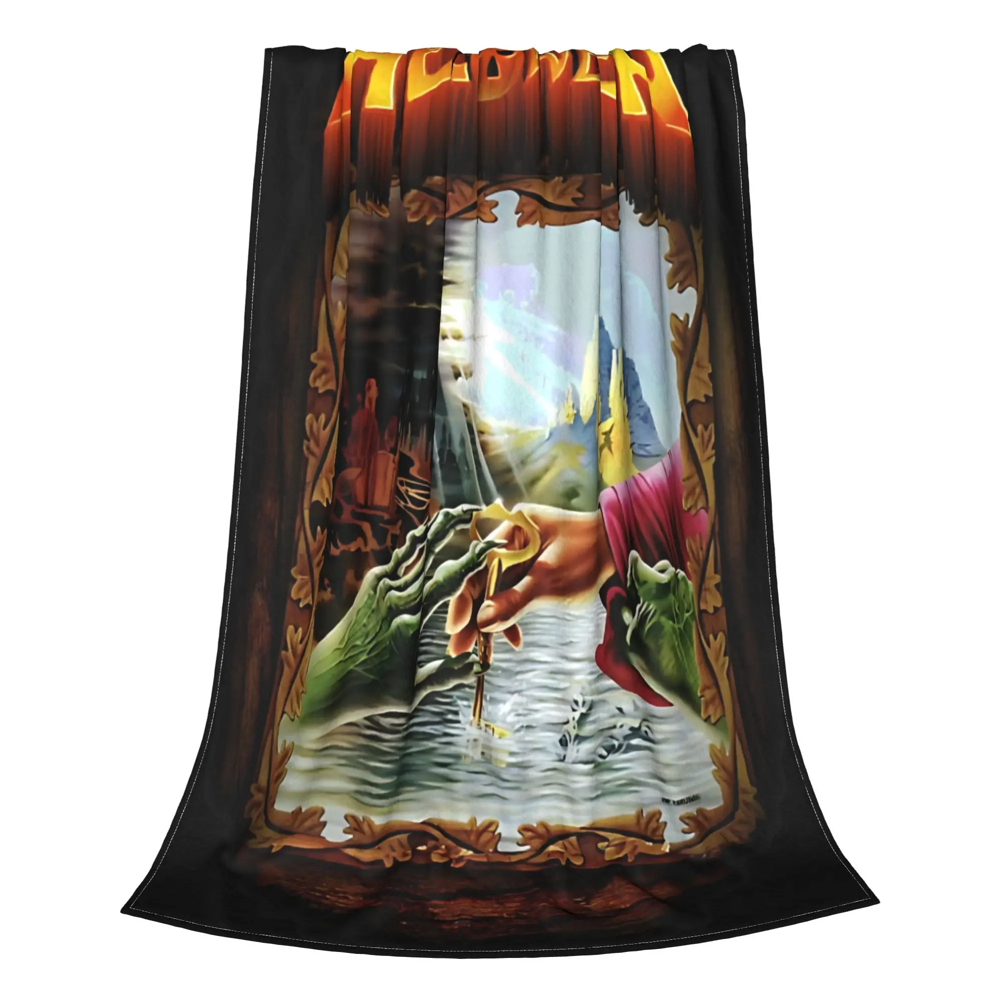 Cozy Helloween is a Power Metal band Blanket Stuff Bedding Decorative  Throw Blanket Lightweight Thin Flannel for Office