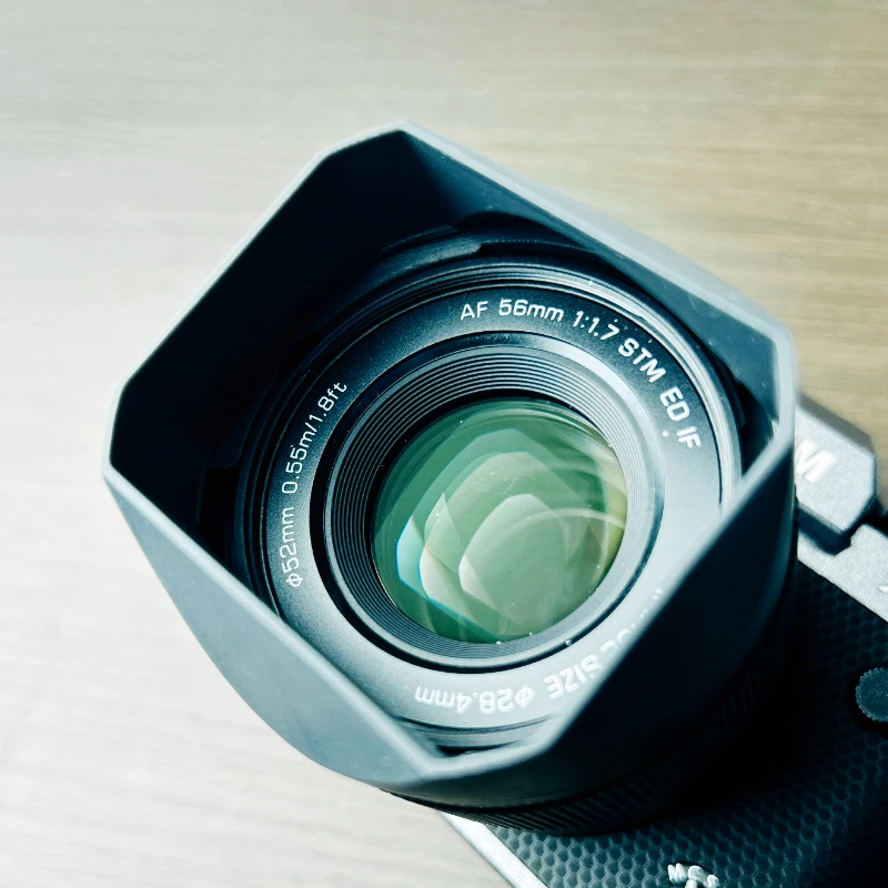 Camera Hood Lens Cap For VILTRO AF 56mmF1.7 XF XF Mount Camera Square Lens Hood Shade Lens