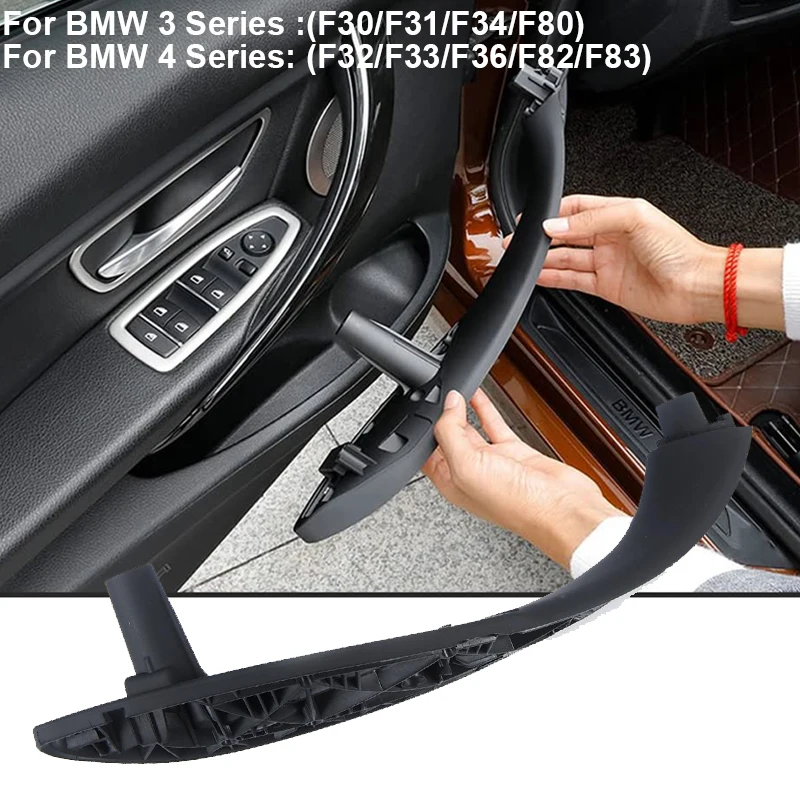 Car Door Pull Handle Inner Door Support Trim Pull Strap Cover Door Armrest Bracket For BMW 3 4 Series F30 F31 F82 F83