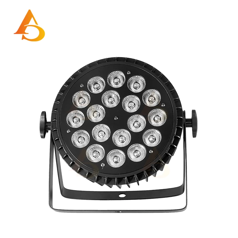 Stage Par Lights 18X18W RGBWA UV 6in1 Wash/Strobe Effect Aluminum Alloy Shell Par Lights for Concerts  Party Christmas image 4
