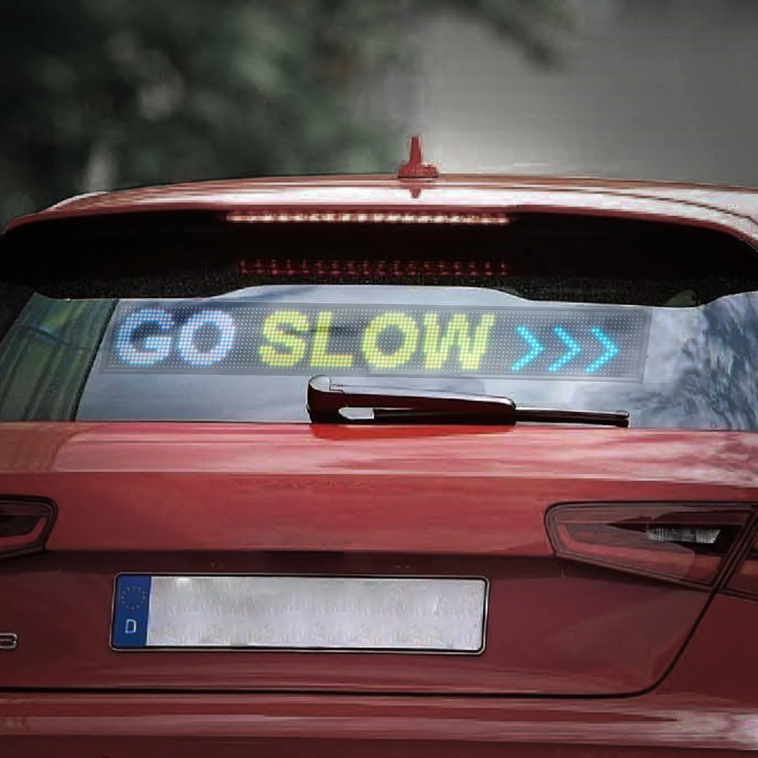 66Cm Led Sign Scherm P5 Rgb Full-Color 16*128 Pixel Telefoon Wifi Of Usb Programmeerbare Scrolling tekst Led Reclame Display Board