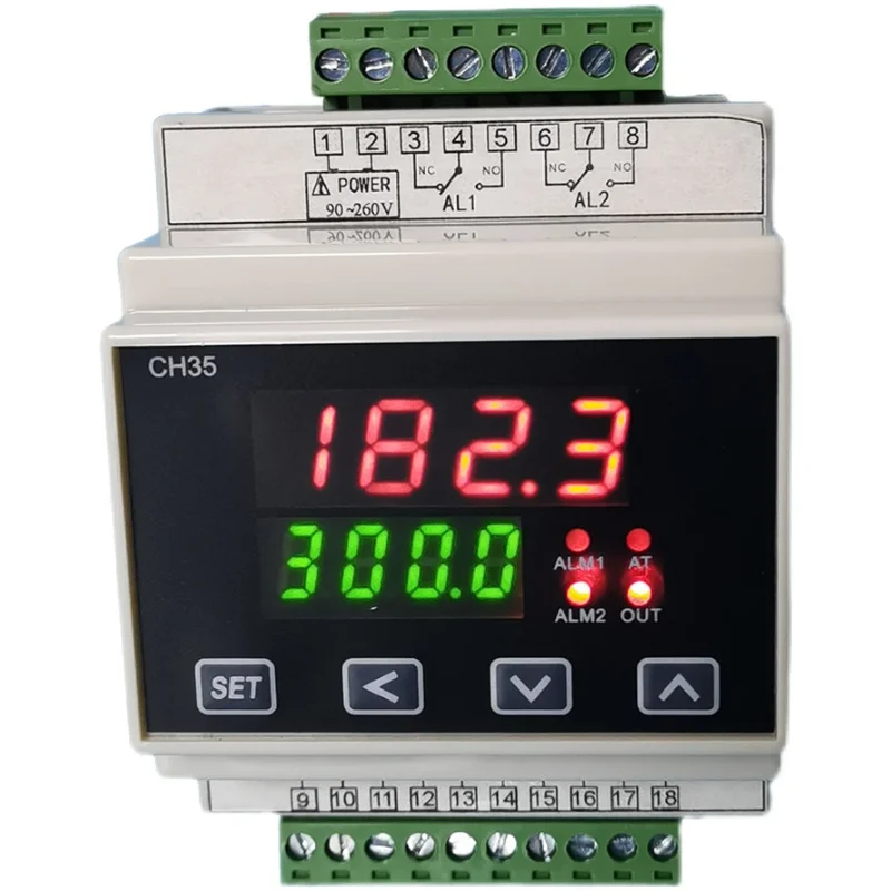 Guide rail temperature controller PID adjustable temperature digital display temperature controller pt100 K