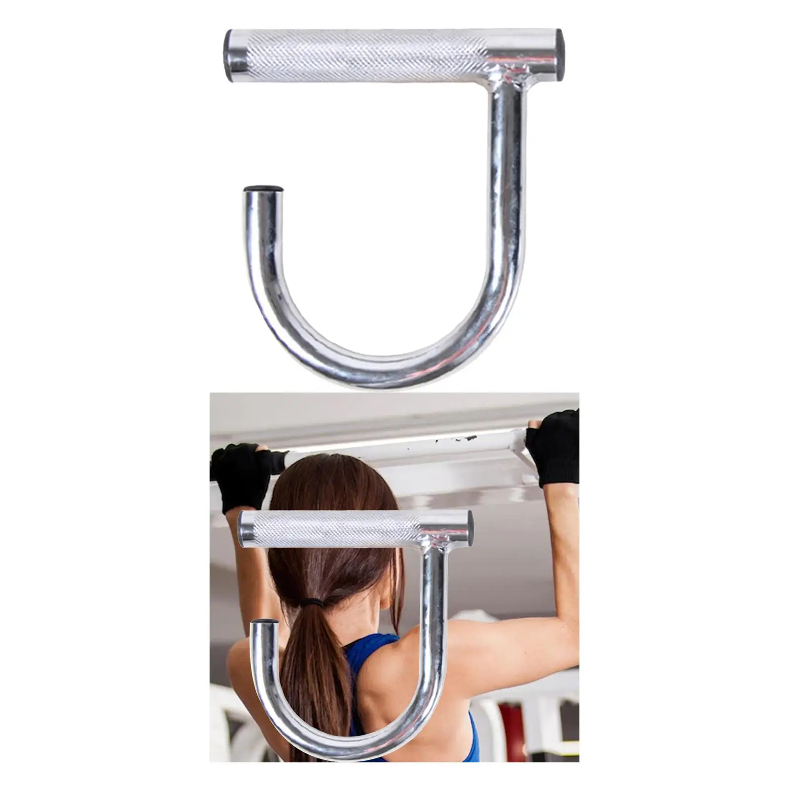 pull Down Handle Non Slip Exercise Handles Equipment Steel Seated Row  Pull Down Bar Attachment for Strength Training Gym