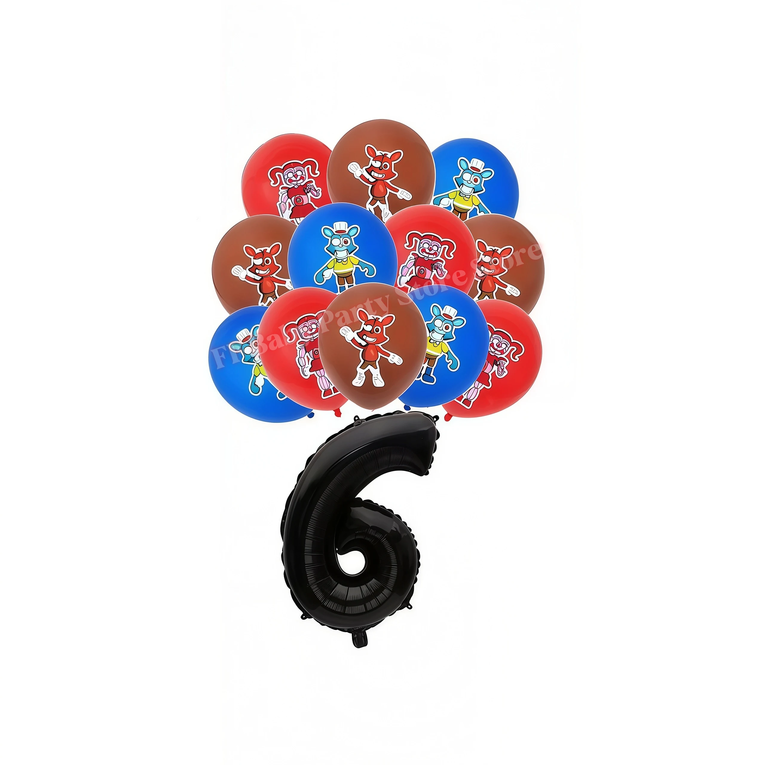 Five Nights Bear Geburtstagsparty-Dekorationen: Teller, Becher, Hintergrund, Freddy-Ballon für Kinderpartys, FNAFs Event-Zubehör und Geschenke – Detail 32