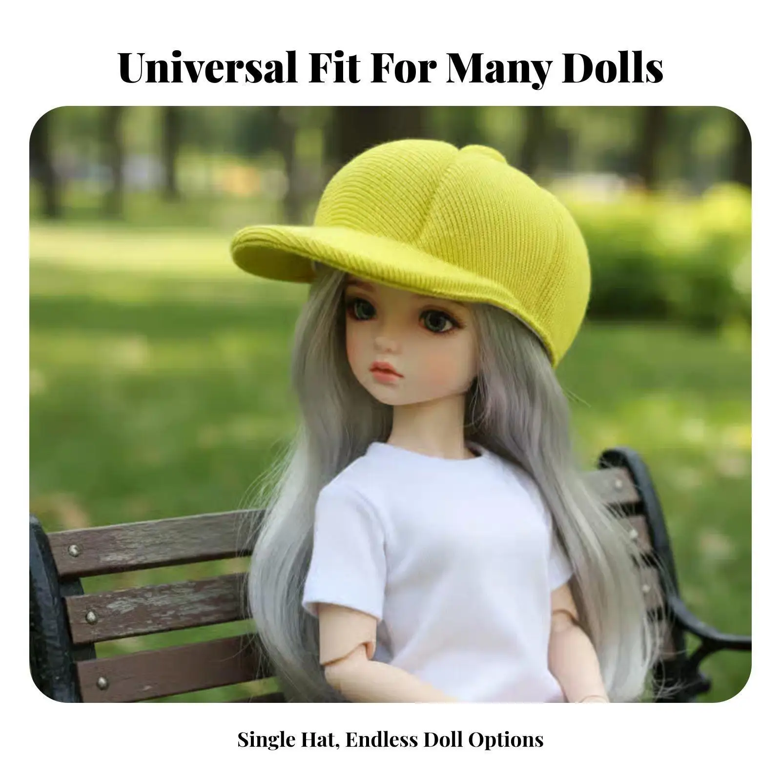 Miniature Doll Hat Trendy Baseball Cap Doll House Accessory for 1 6 1 8