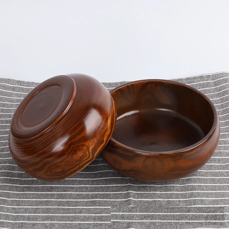 Natural Camphor Wooden Bowl Healthy Wooden Salad Noodle Rice Bowl Fruit Bowl