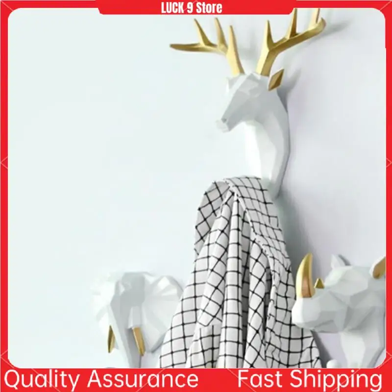

Sturdy Animal Head Coat Hook, Hanging Coat, Hat And Key, Resin Coat Hook Easy Install Easy To Use B
