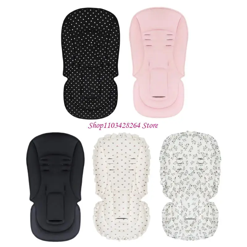 Carrinhos infantis laváveis ​​à máquina, tapete algodão e poliéster universal para carrinhos bebê