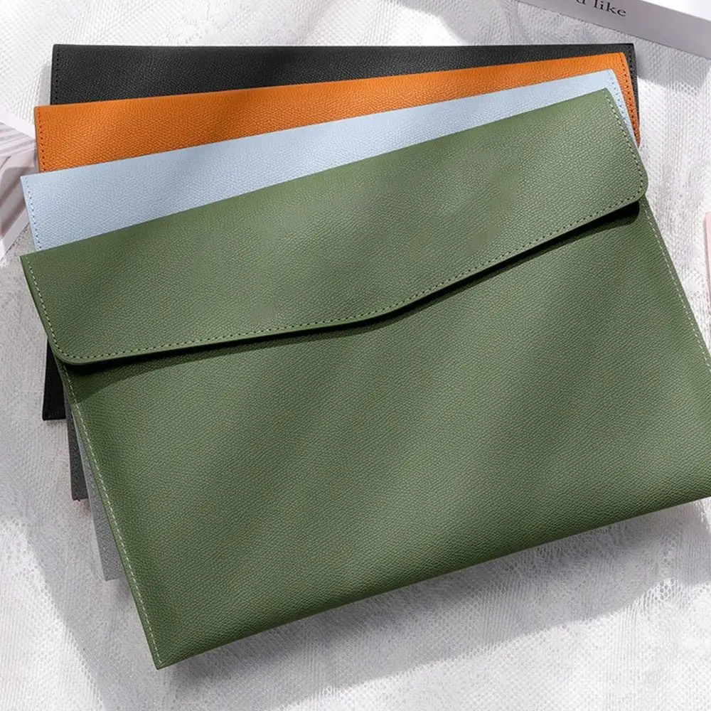 Data Contract Bill Storage Leather Leather File Folder Large Capacity A4 Document Bag Document Organiser School Office