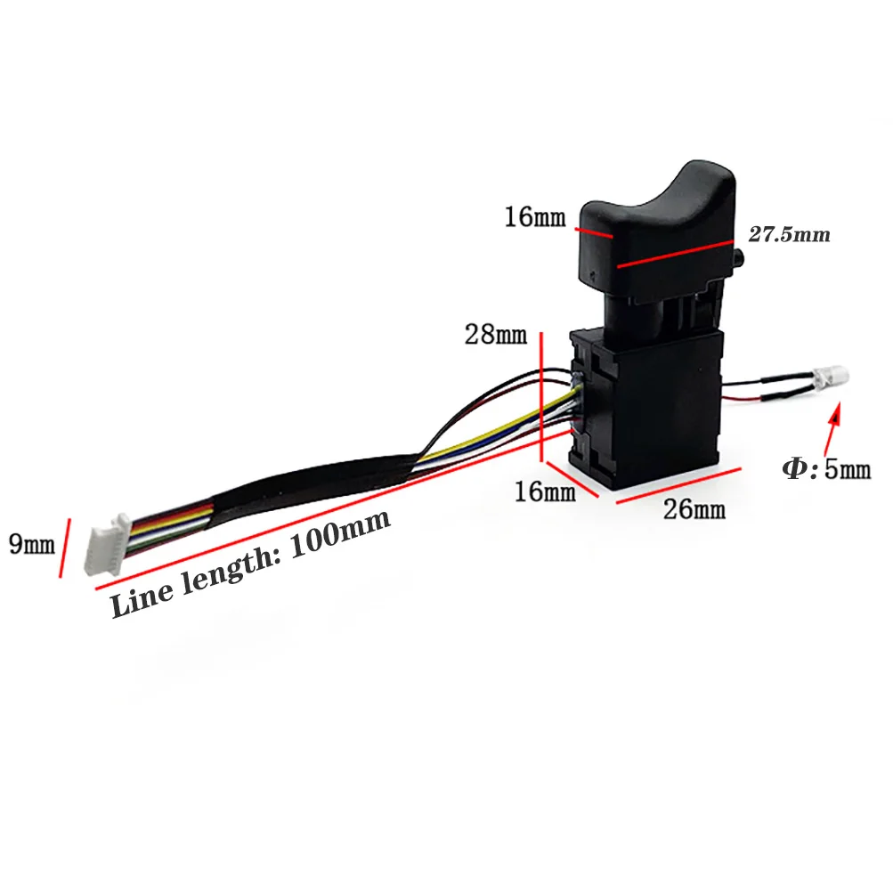 7.2V-24V Electric Drill Switch Cordless Drill Switch Trigger Switch Adjustable Speed Controller Switch  for Power Too