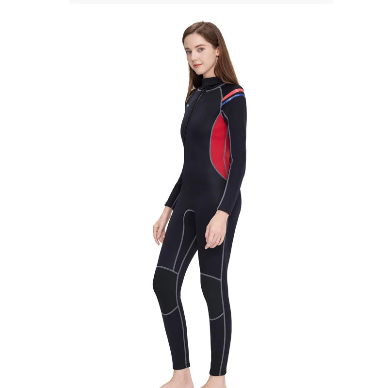 Wetsuits voor mannen/vrouwen, nat pak voor koud water, 3 mm neopreen eendelig full body ritssluiting aan de voorkant duiken surfen snorkelen kajakken