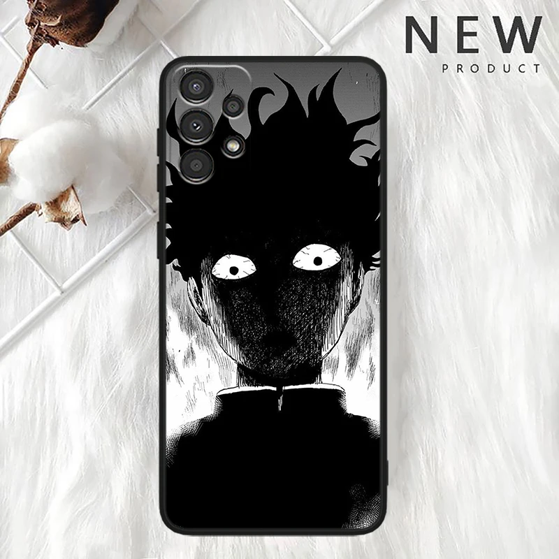 Japanese Anime Mob Psycho 100 For Samsung A90 A80 A70S A60 A50S A40 A30S A20E A20S A10S Silicone Black Phone Case