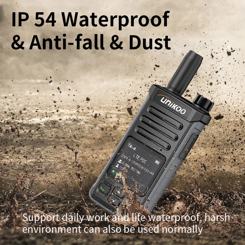 UNIKOO PN406 POC جهاز اتصال لاسلكي بشاشة 1.44 بوصة راديو شبكة 4G 2 قطعة أجهزة راديو طويلة المدى بطاقة SIM العالمية PTT 4G