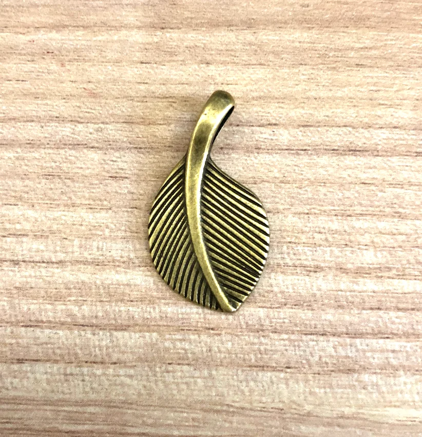 

10pcs 15*28mm variety of colors charms HW3986 handmade accessories leaf design