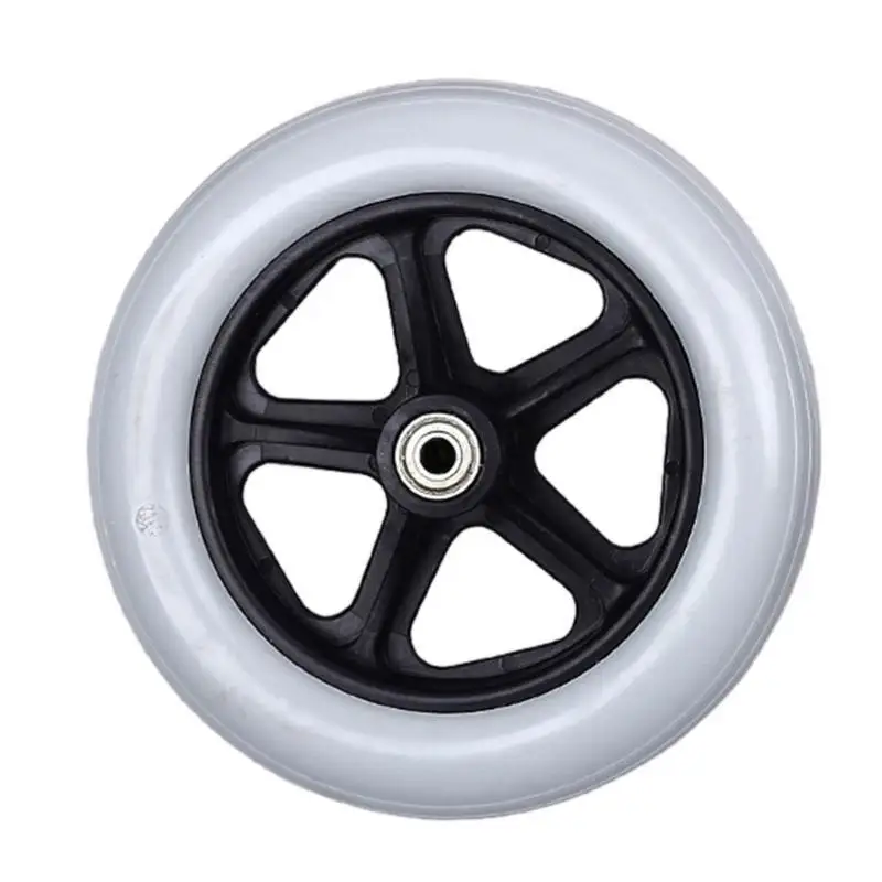 652F 2Pcs Front Caster Tire Wheel for Electric & Manual Wheelchairs