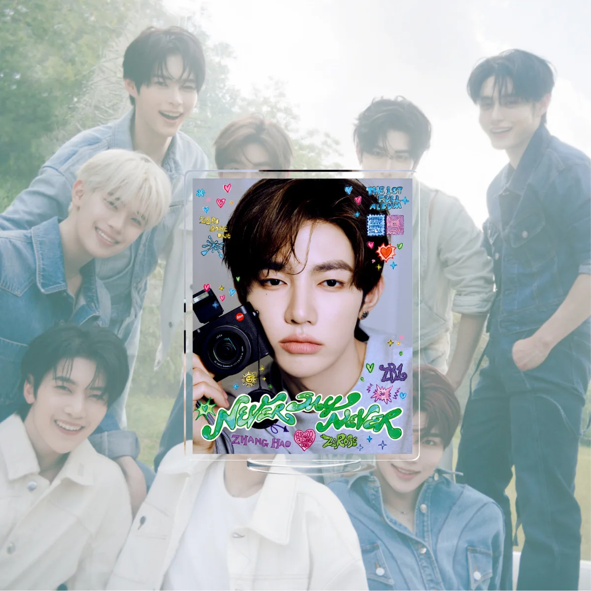 

KPop ZEROBASEONE акриловая подставка настольные украшения HD фотопечать GYUVIN YUJIN HANBIN Zhanghao Ricky ZB1 фанаты собирать подарок