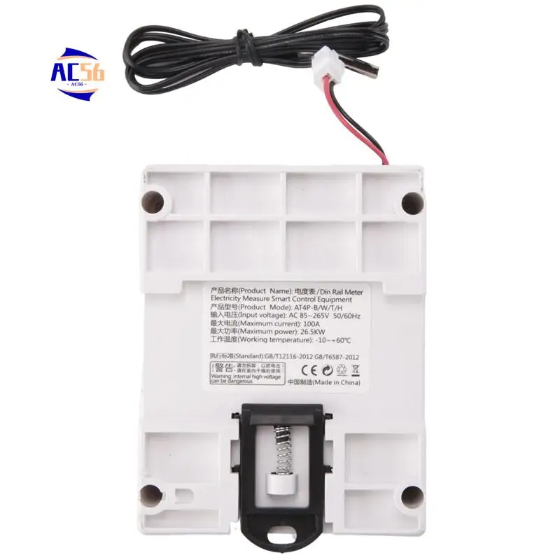 

AC56-1 шт. AT4PTW WIFI Tuya Din-рейка цифровой термостат инкубатор регулятор температуры с таймером AC220V 100A для Heati