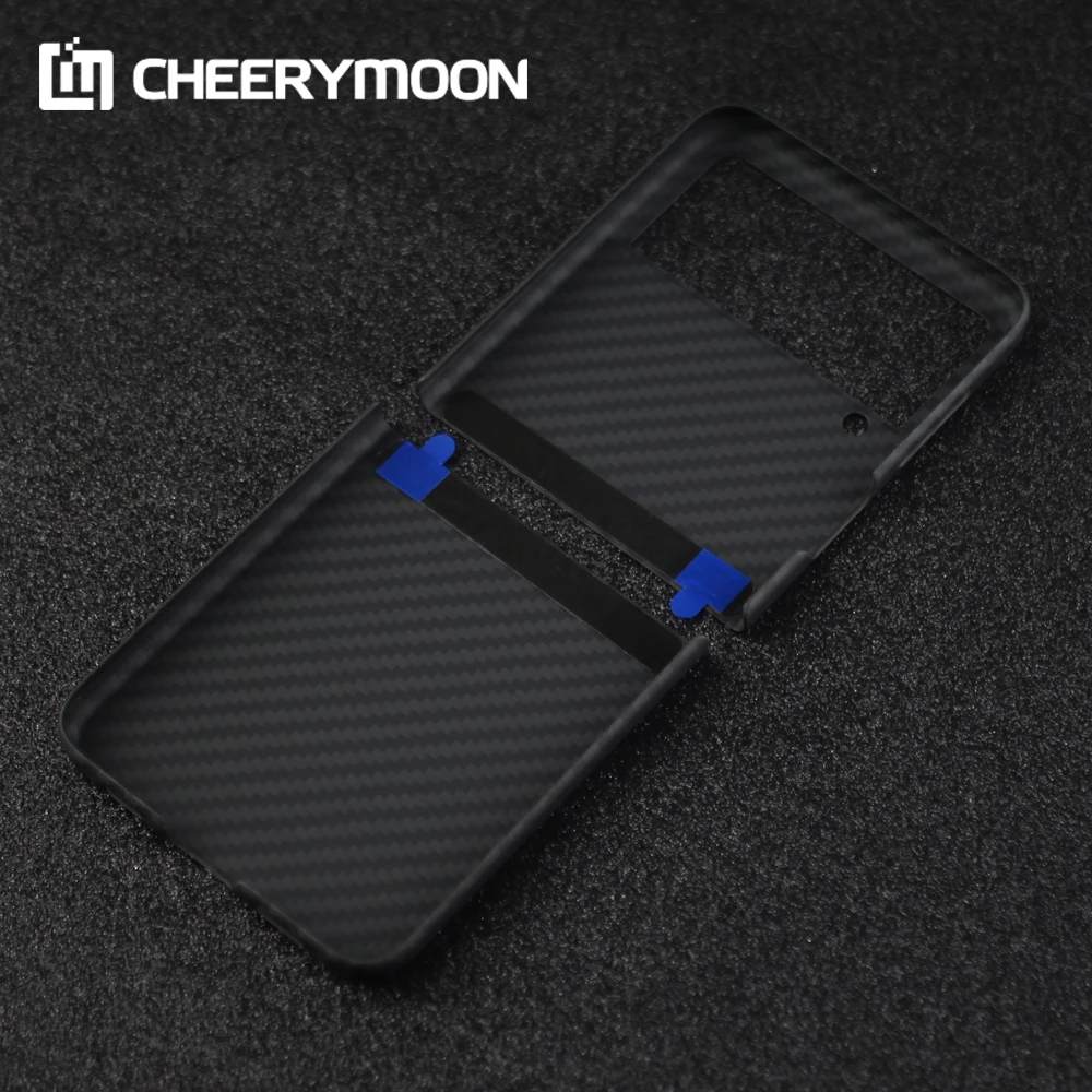 Real Aramid Fiber For Samsung Galaxy Z Flip3 Phone Ultra-thin For Galaxy Flip 3 Carbon Fiber Protective F7310 CASE Cover