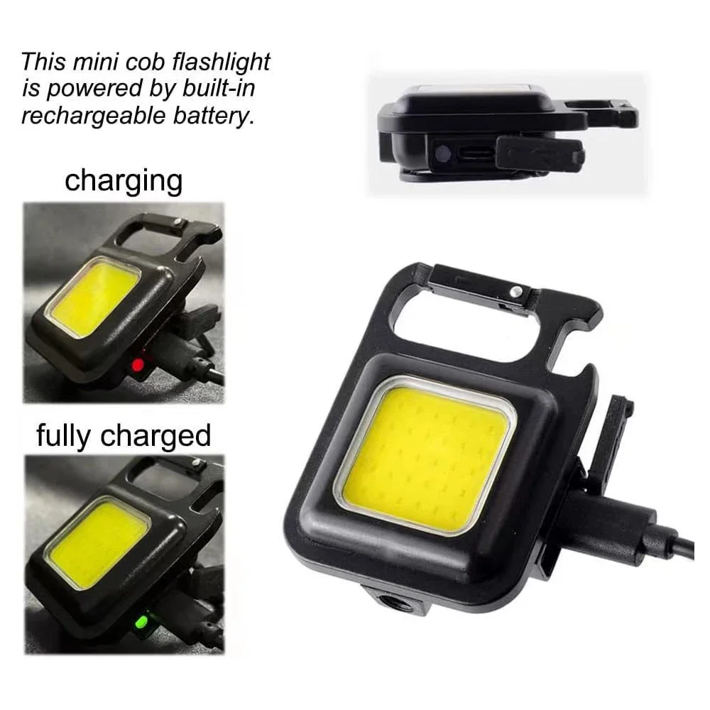 キャンプやアウトドア用の多機能キーホルダー,緊急カーライト,折りたたみ式磁気吸引