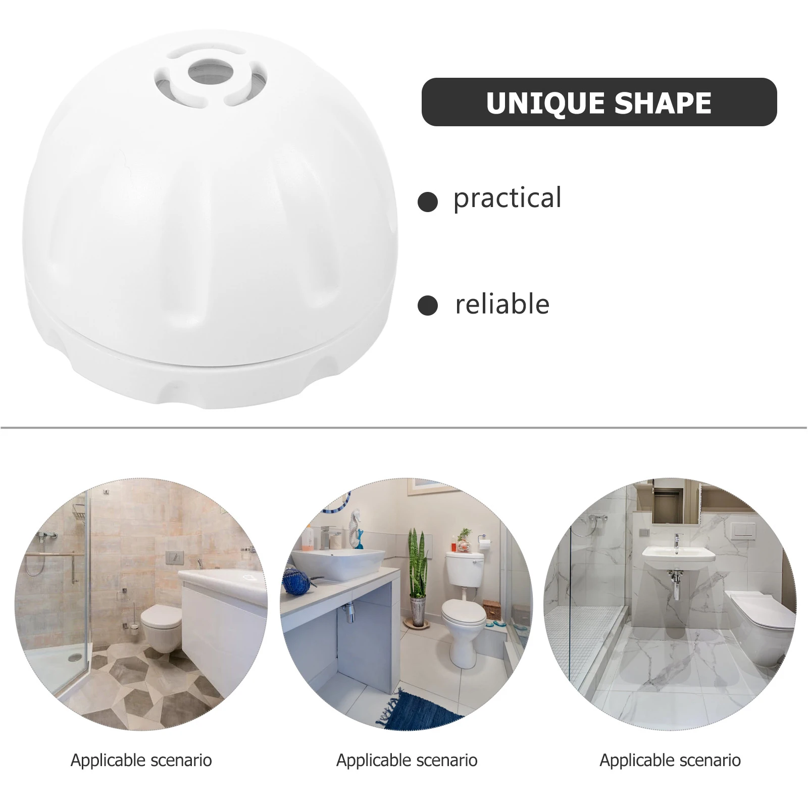 

Water Leak Alarm ABS for Home Kitchen Bathroom Basement Flood Sensor Drip Alert Water Sensor