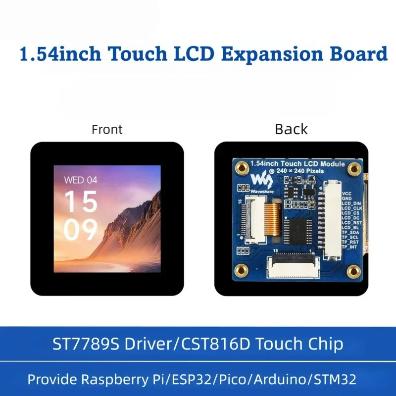 Slight Snow 1.54TouchscreenLCDDisplay screen with expansion board IPSPanel SupportSPI/I2CInterface