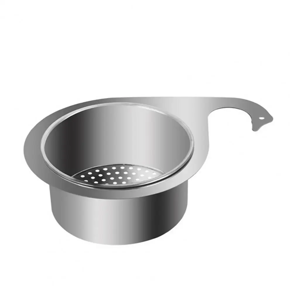 Water Filter Basket Swan Sink Basket Elegant Swan Shape Stainless Steel Strainer Basket for Kitchen Sink Corrosion for Efficient