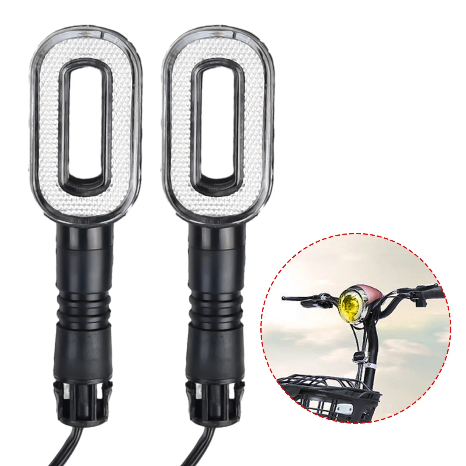 

Electric Bicycle ABS Light 36V/48V/60V/72V Ebike Taillight Turn Signal Rear Rack Lamp Tail Cycling Accessories