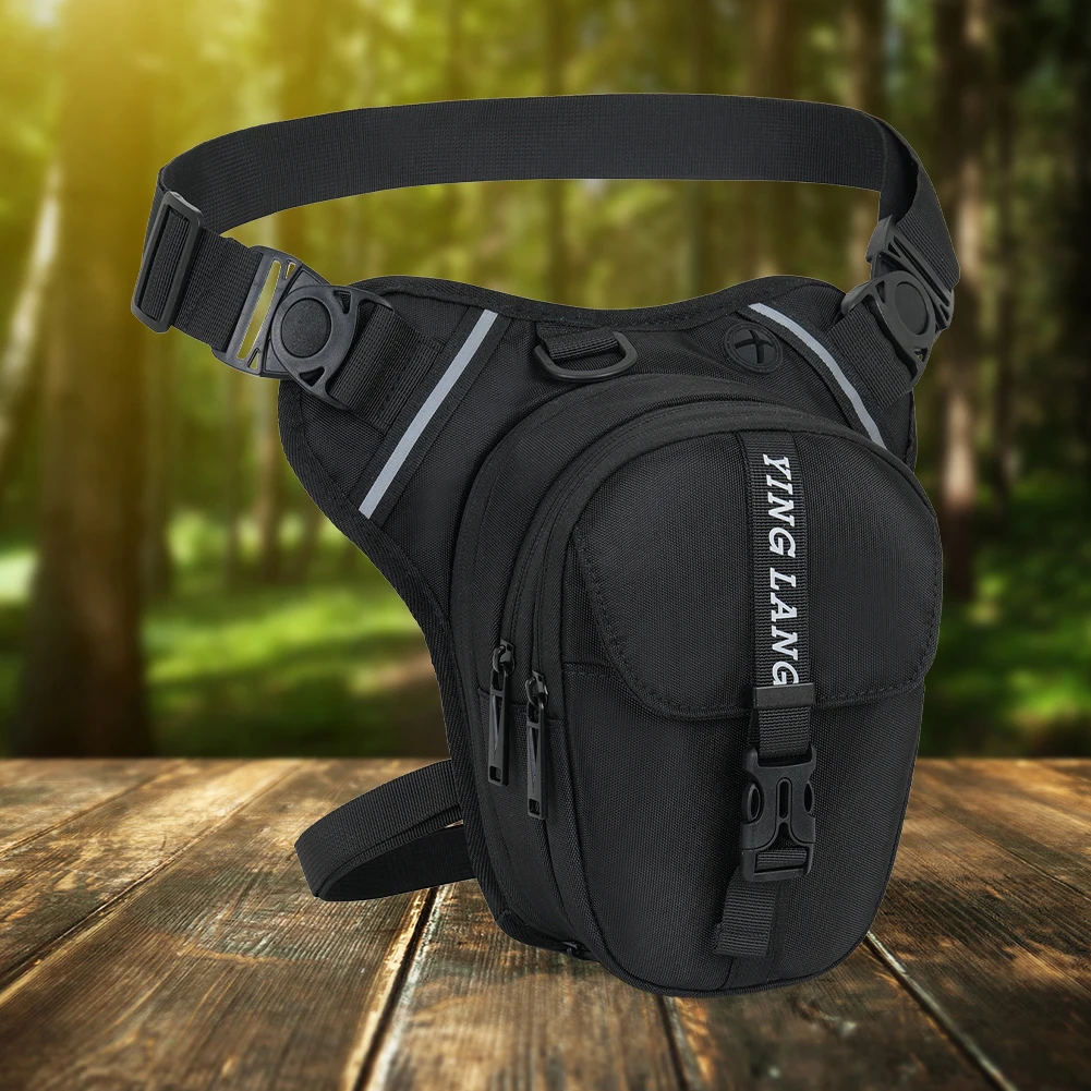 

Мотоциклетная сумка на ногу, мотоциклетная сумка на бедро, водонепроницаемая мотоциклетная сумка на бедро со светоотражающей полосой для пеших прогулок, альпинизма, рыбалки