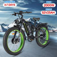 ORLMS FINDER26 Mountain Electric Bike 2000W Motor 52V25AH Battery E-Bike 26*4.0 Inch Tire Aldult City Commuting Electric Bicycle