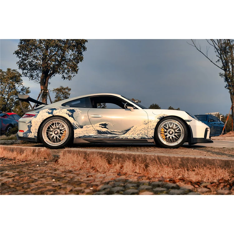 

DarwinPRO BKSS style carbon fiber side skirt for 991.2 GT3