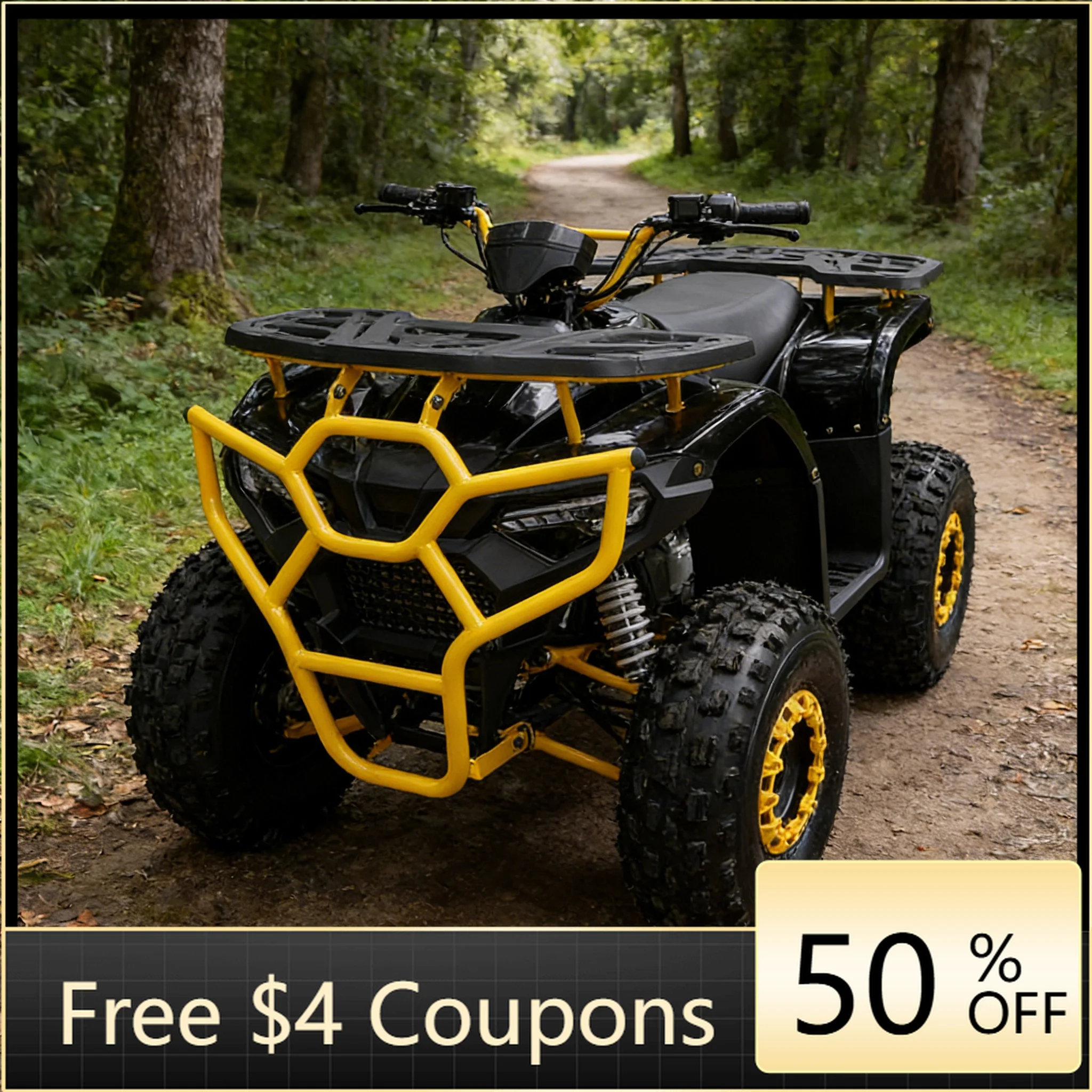 WB  125CC  two-wheel drive all-terrain vehicle with chain drive and four-stroke engine, suitable for adult use