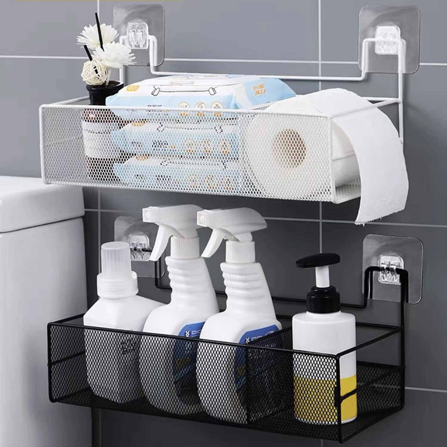 rack-de-malha-autoadesiva-para-banheiro-de-1-unidade-sem-necessidade-de-perfuracao-organize-com-estilo-em-branco-perfeito-para-sala-de-estar-escritorio-e-mo