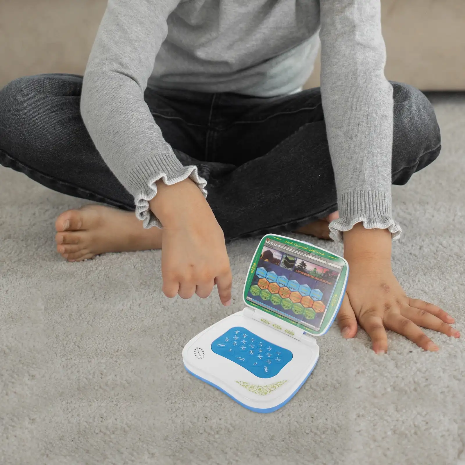 Składana maszyna do nauki Zabawka dla dziecka Islam Laptop Komputer dla maluchów Laptop do czytania w języku arabskim Laptop dla muzułmanów Dziecko Dziecko