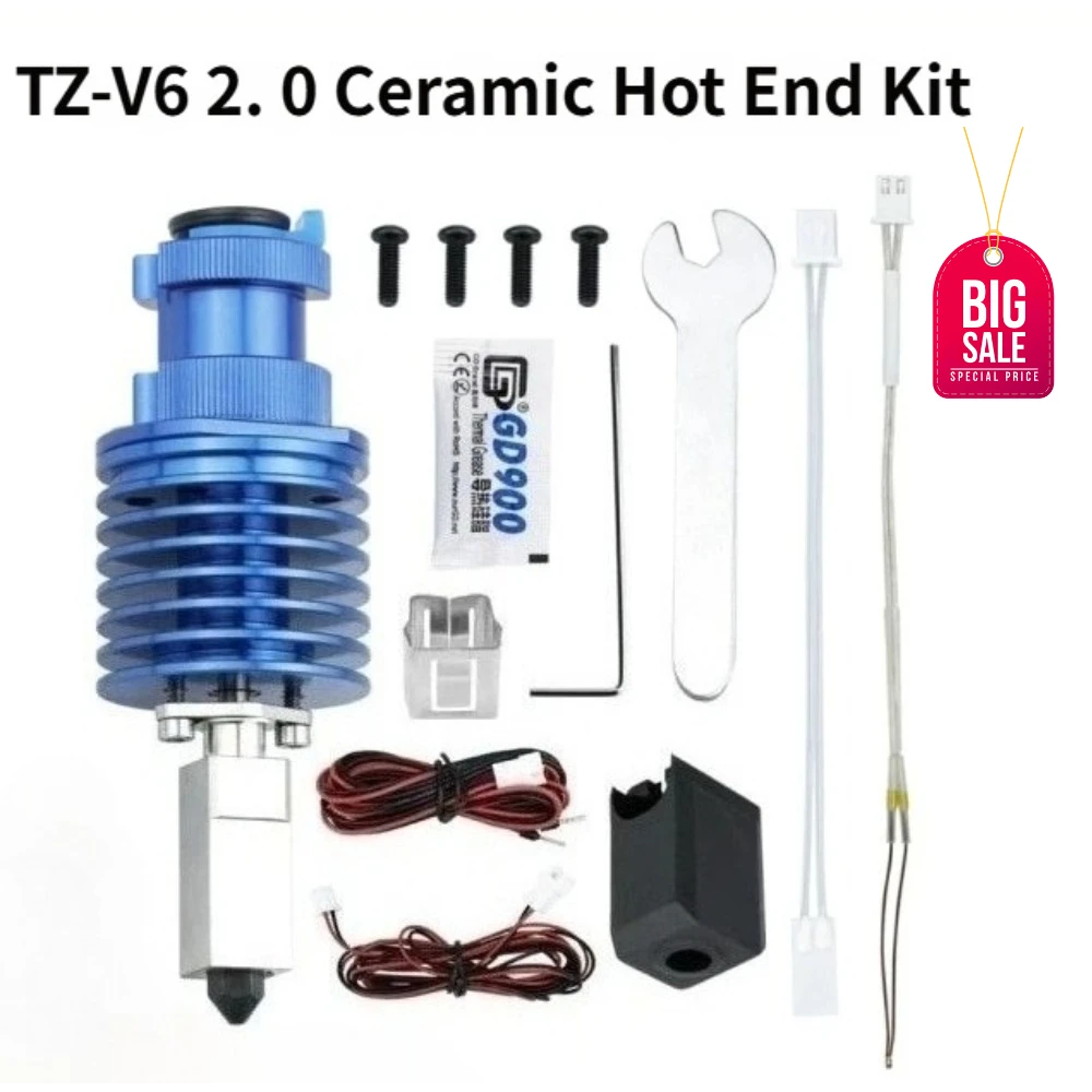 

Комплект для модернизации 2.0 TZ V6: высокоскоростная печатающая головка и хотэнд для Ender 3/3 PRO/VORON 2.4, высококачественный экструдер J-head, Prusa Ender 3 V2/CR10