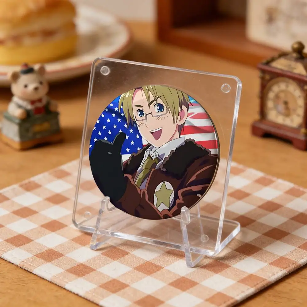 Cute-H-hetalia World Stars-S Funny Badge Pins For Friend, Backpack, Clothing, Collectible Accessories, Jewelry Gift