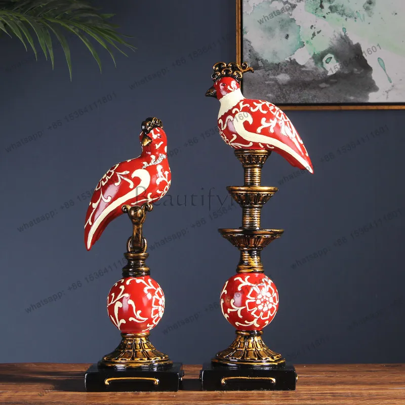 American wine cabinet decorative ornaments, classical creative soft decorations, high-end living room