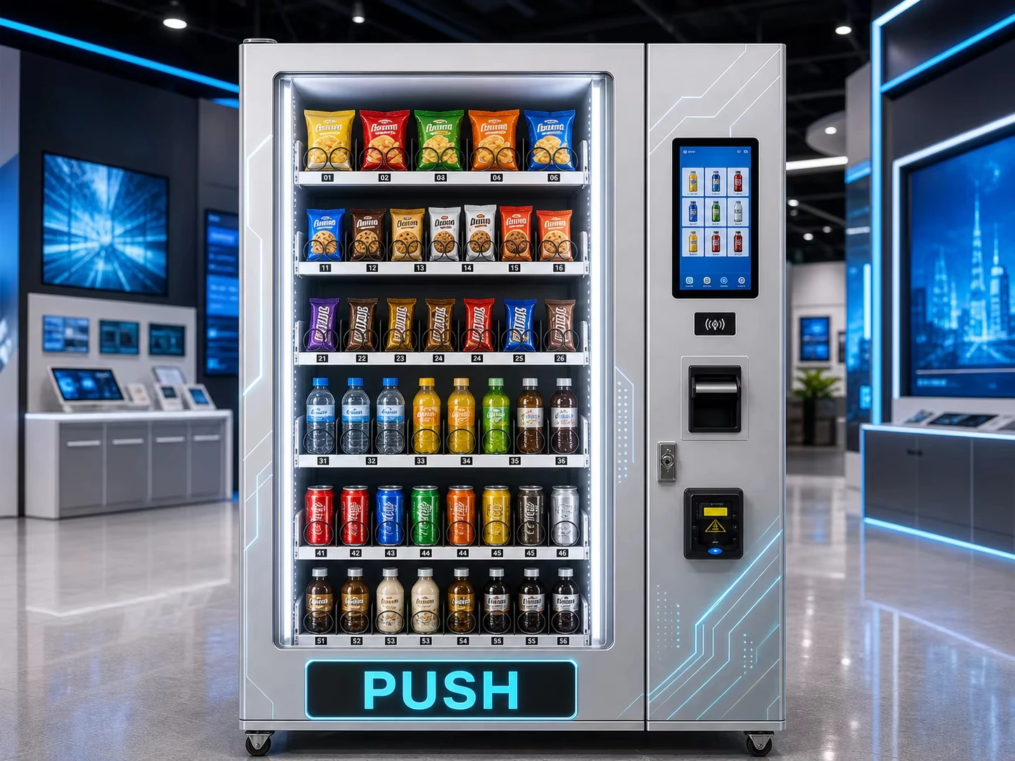 FL Snack and Beverage Vending Machine compact floor‑standing model for small shop self‑service vending unit