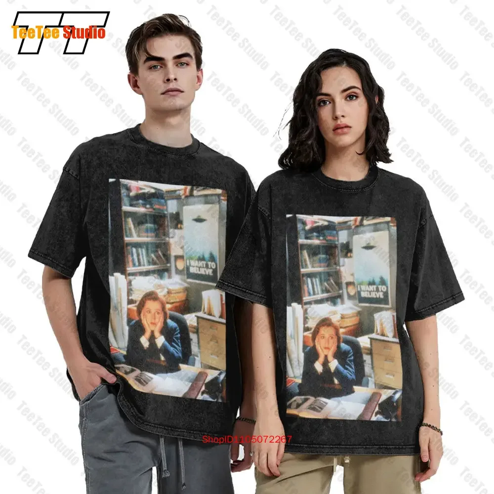 Dana Scully The X Files Vintage Oversized T-Shirt YL8A