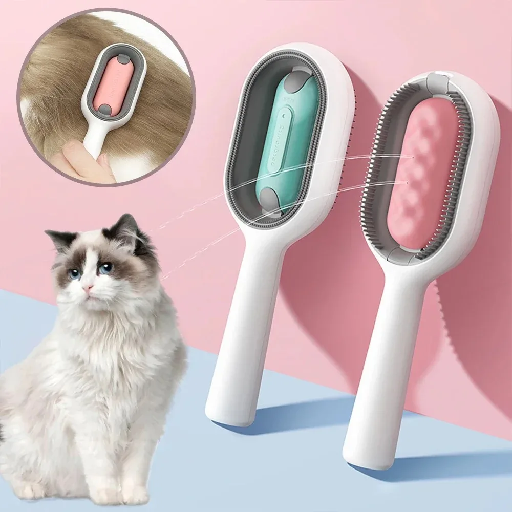 4 In 1 Pet Grooming Brush Cleaning Massage Remover Comb For Cat Dog General Supplies with Water Tank Pets Products Accessories