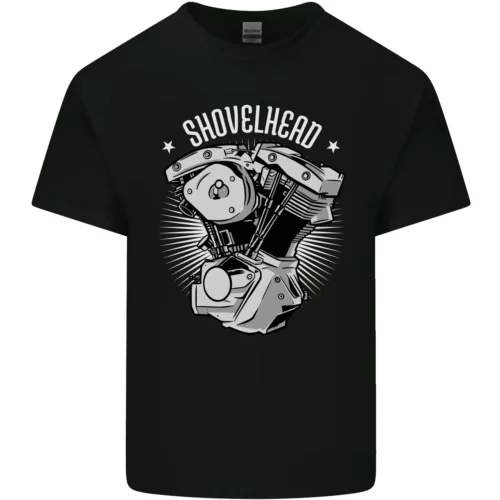 

Shovelhead Motorrad Motor Biker Herren Baumwolle футболка Maglietta