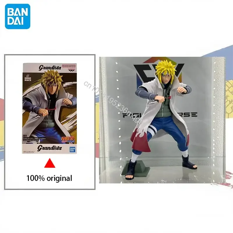 

In stock BANDAI BANPRESTO Naruto: Shippuden Grandista Namikaze Minato PVC 23CM Action Figure Model Toys Gift Christmas Gift